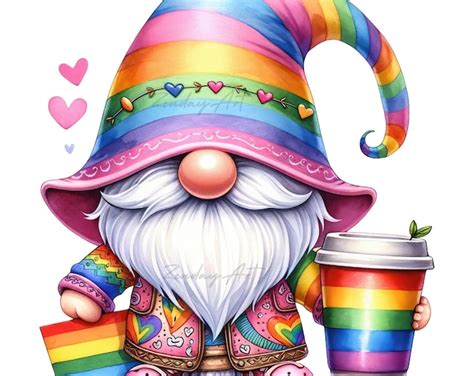 Rainbow Gnome Valentine S Day Gift Gay Pride Gift Lgbtq Pride Gnome