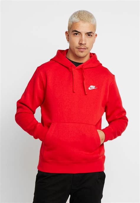 Nike Sportswear Club Hoodie Hoodie University Redwhiterood