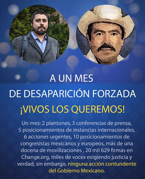 A un mes de la desaparición de Ricardo y Antonio presentan ante ONU