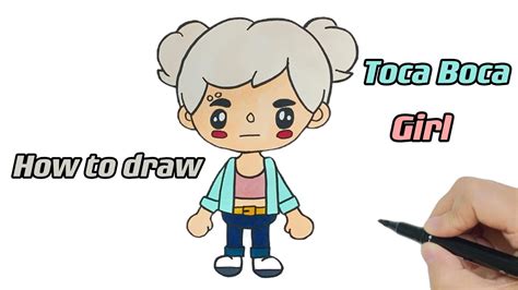 How To Draw Toca Boca Girl 2 Step By Step Toca Life World Easy And