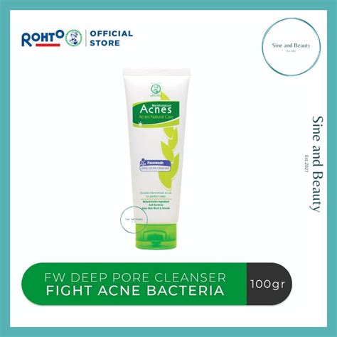 Jual Acnes Natural Care Face Wash Deep Pore Cleanser Gr Shopee