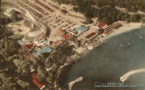 Aerial View, Lake Compounce Bristol, CT Postcard