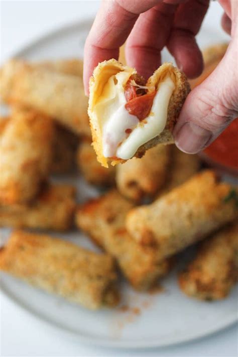 Air Fryer Cheese Sticks (with Pepperoni) - Cooking Up Memories