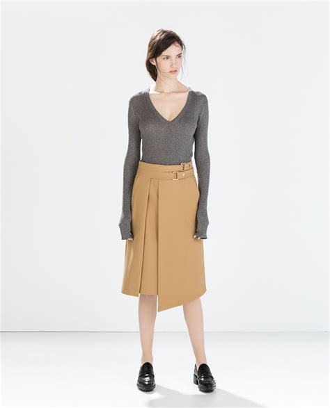 Double Buckle Skirt Skirts Woman Zara United States Buckle