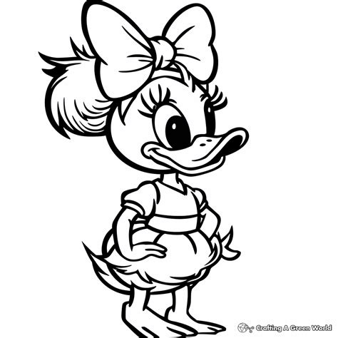 Daisy Duck Coloring Pages Free Printable