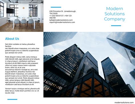 Free Modern Company Brochure Template - Edit Online & Download ...