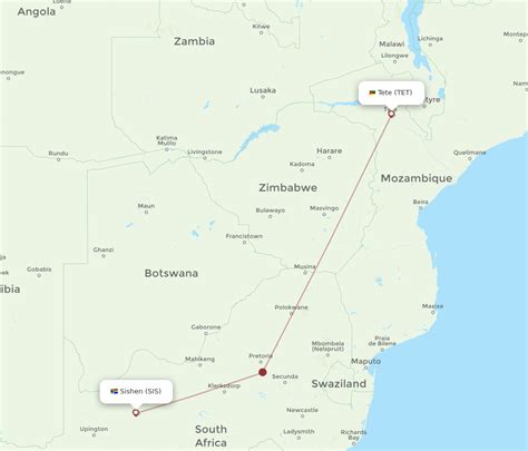 Flights From Tete To Sishen TET To SIS Flight Routes