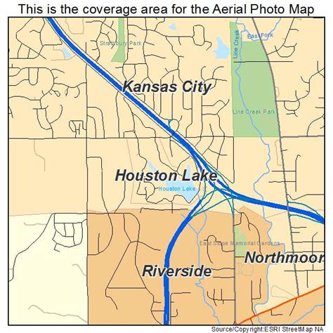 Aerial Photography Map of Houston Lake, MO Missouri