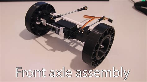 D Printed Rc Truck V Front Axle Assembly Youtube