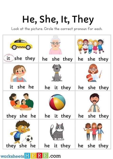 English Kids Worksheet In 2024 Personal Pronouns Pronouns Exercises