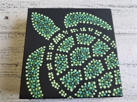 Turtle Dot Painting Dots By Dana Dot Art Painting Turtle Painting