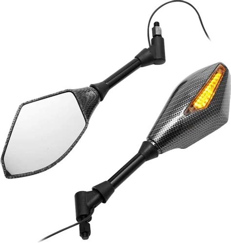 LED Knipperlicht Spiegels Carbon Scooter Accessoires Universeel