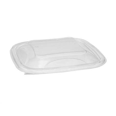 EarthChoice RPET Clear Dome Lid For Square Bowl 24 32 Oz 7