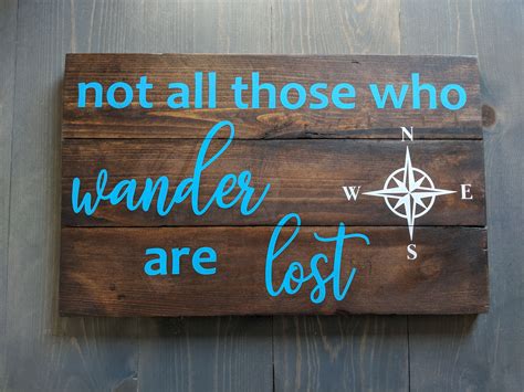 Clearance Not All Those Who Wander Are Lost Wanderlust T Quote