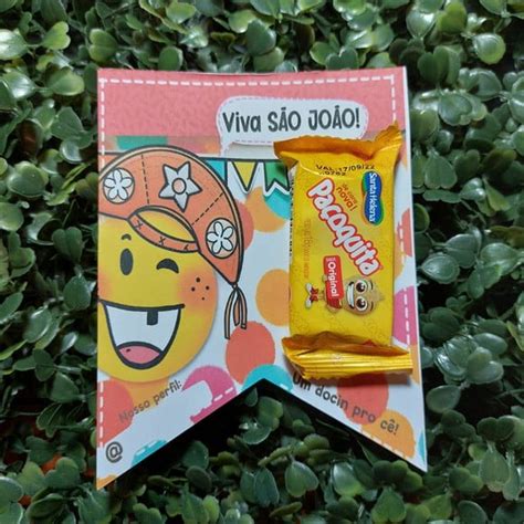 Cartão Festa Junina paçoca Elo7 Produtos Especiais