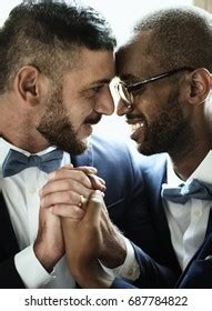Closeup Gay Couple Smiling Holding Hands Stock Photo Shutterstock