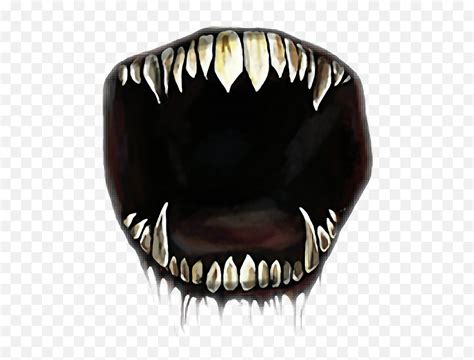 Mouth Monster - Transparent Background Creepy Mouth Transparent Scary ...