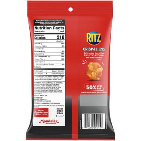 Ritz Crisp And Thins Barbecue Flavor 17 Oz Kroger