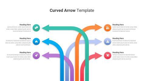 Curved Arrow Slide Template Slidebazaar