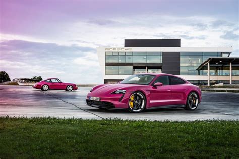 Porsche Taycan 911 Pink A Radiant Colorway Steals The Spotlight At Geneva