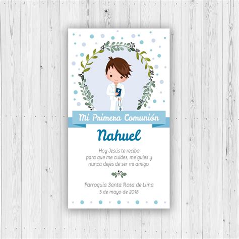 Primera Comunion Nahuel First Communion Bautismo Confirmaci N Etsy