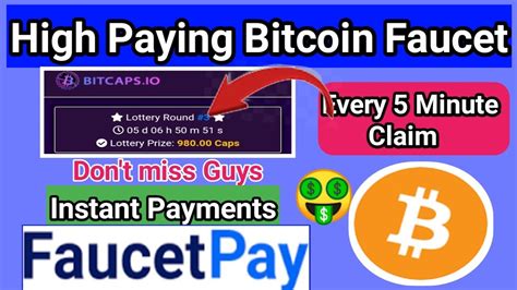 High Paying Bitcoin Site Claim Bits Every Minute Instant