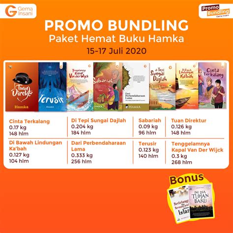 Promo Bundling Paket Hemat Buku Hamka Sahabat Gema Insani Sgi Connect