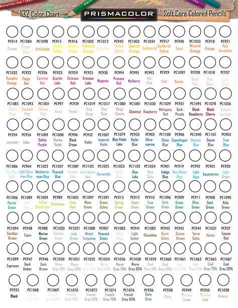 Blank Color Chart Printable Templates