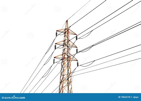 Transmission Lines Stock Illustration Illustration Of Background 7864278