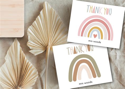 Printable Customizable Thank You Cards Thank You Notes For Teachers