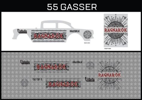 Hot Wheels Gasser Ragnarok Waterslide Printed White First Decals Ebay Australia