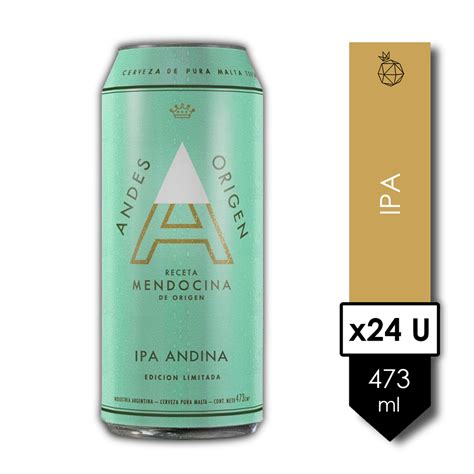 Andes Origen Ipa X U Cerveza Ml