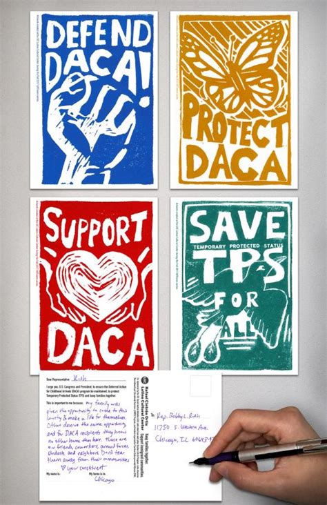 Support Daca Tps Postcards Rafael Cintrón Ortiz Latino Cultural Center University Of