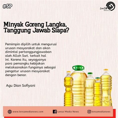 Minyak Goreng Langka Tanggung Jawab Siapa Lensa Medianews