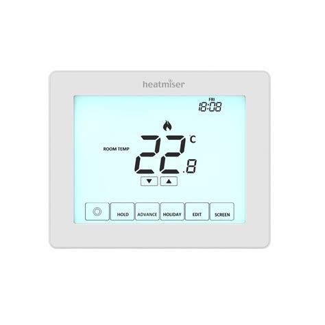 Heatmiser Programmable Touchscreen Room Thermostat Touch E V2 The