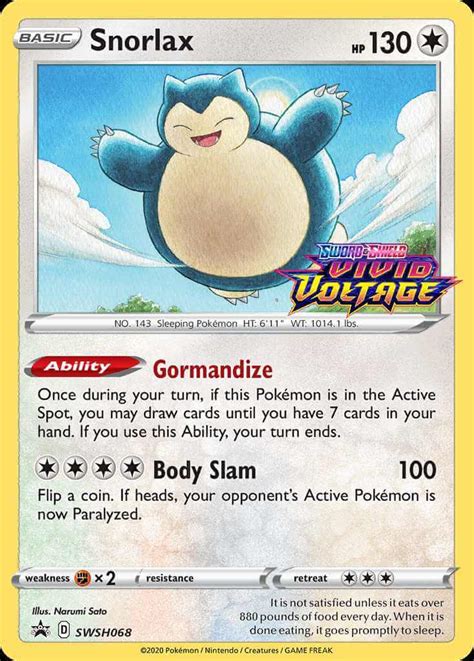 Snorlax Pokemon Card