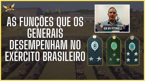 As funções que os Generais desempenham no Exército Brasileiro Gen