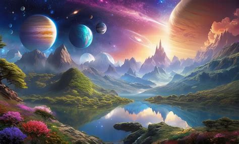 Beautiful Fantasy Landscape Natural AI Photo Generator Starryai