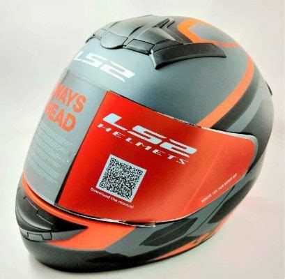 LS2 FF352 Rookie Mein Matt Black Orange Full Face Helmet Custom Elements