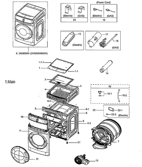 Samsung Dve55m9600va3 00 Dryer Partswarehouse