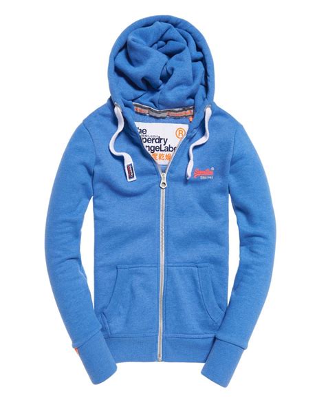 Superdry Orange Label Primary Zip Hoodie Womens Womens Hoodies And