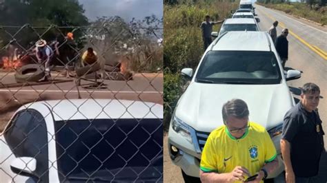 Bolsonaro é retido por bloqueio do MST em rodovia do Pará Assista