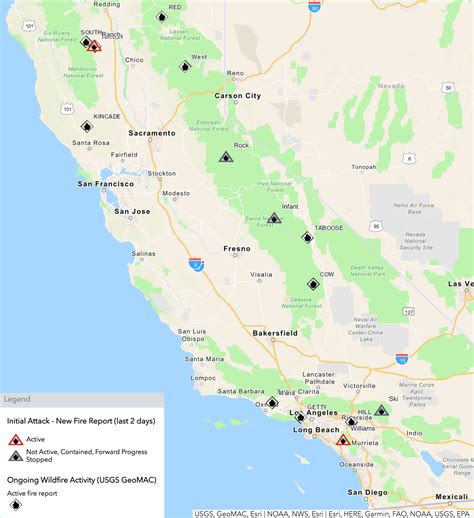 Cal Fire Active Fire Map