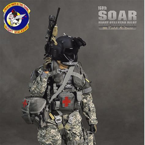 1/6 Scale Soldier Story 160th SOAR Night Stalkers Pilot CW4 Todd McDunn ...