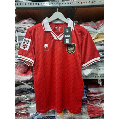 Jual Jersey Timnas Premium Sablon Nama Nomor Punggung Nomor Dada