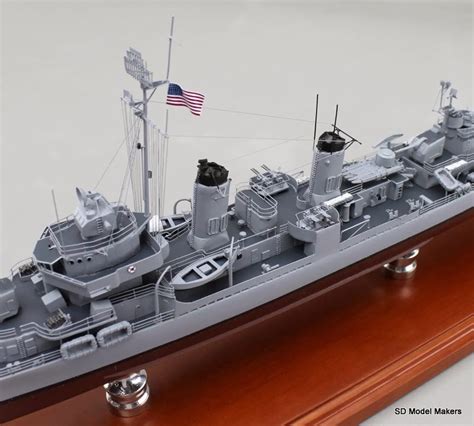 Sd Model Makers Recently Completed Us Navy Fletcher Class Destroyer Model