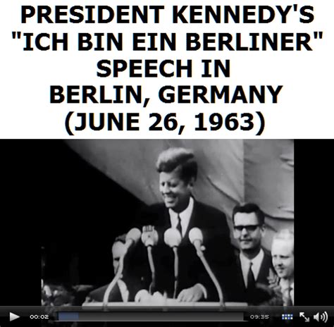 DAVID VON PEIN'S VIDEO AND AUDIO ARCHIVE: JFK SPEECHES