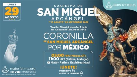 Coronilla De San Miguel Arcángel Por México Sexto Día Youtube