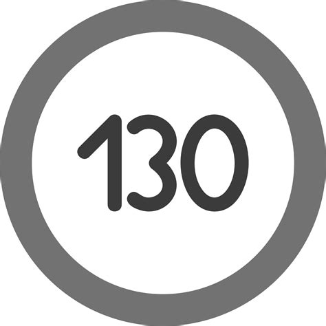 speed limit vector icon  vector art  vecteezy