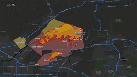 Map: Here's where the Mountain Fire is burning - ABC7 Los Angeles